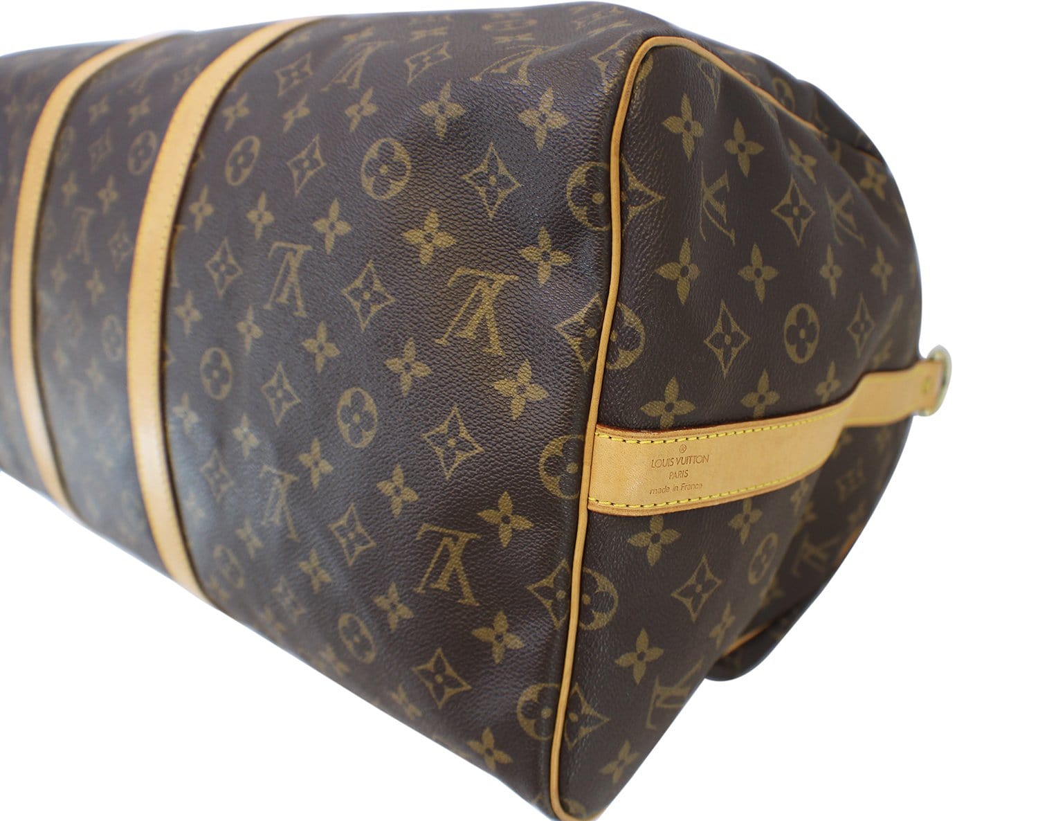 Shop Louis Vuitton Keepall Monogram Logo Boston Bags (M59676