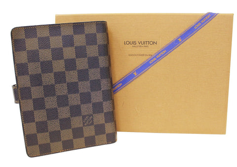 LOUIS VUITTON Damier Ebene Agenda MM Day Planner Cover