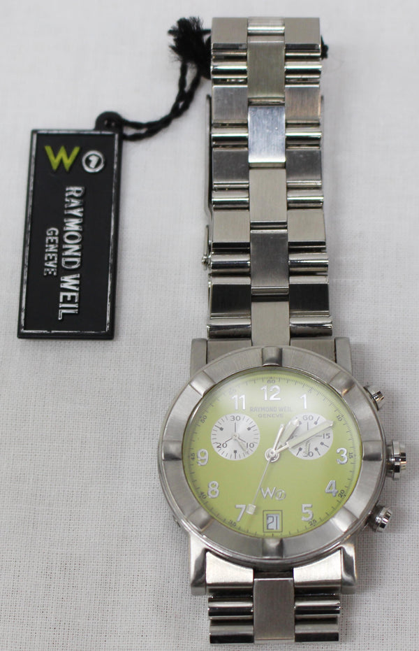 RAYMOND WEIL W1 Parsifal Chronograph 6800 Lime Dial Watch 35mm