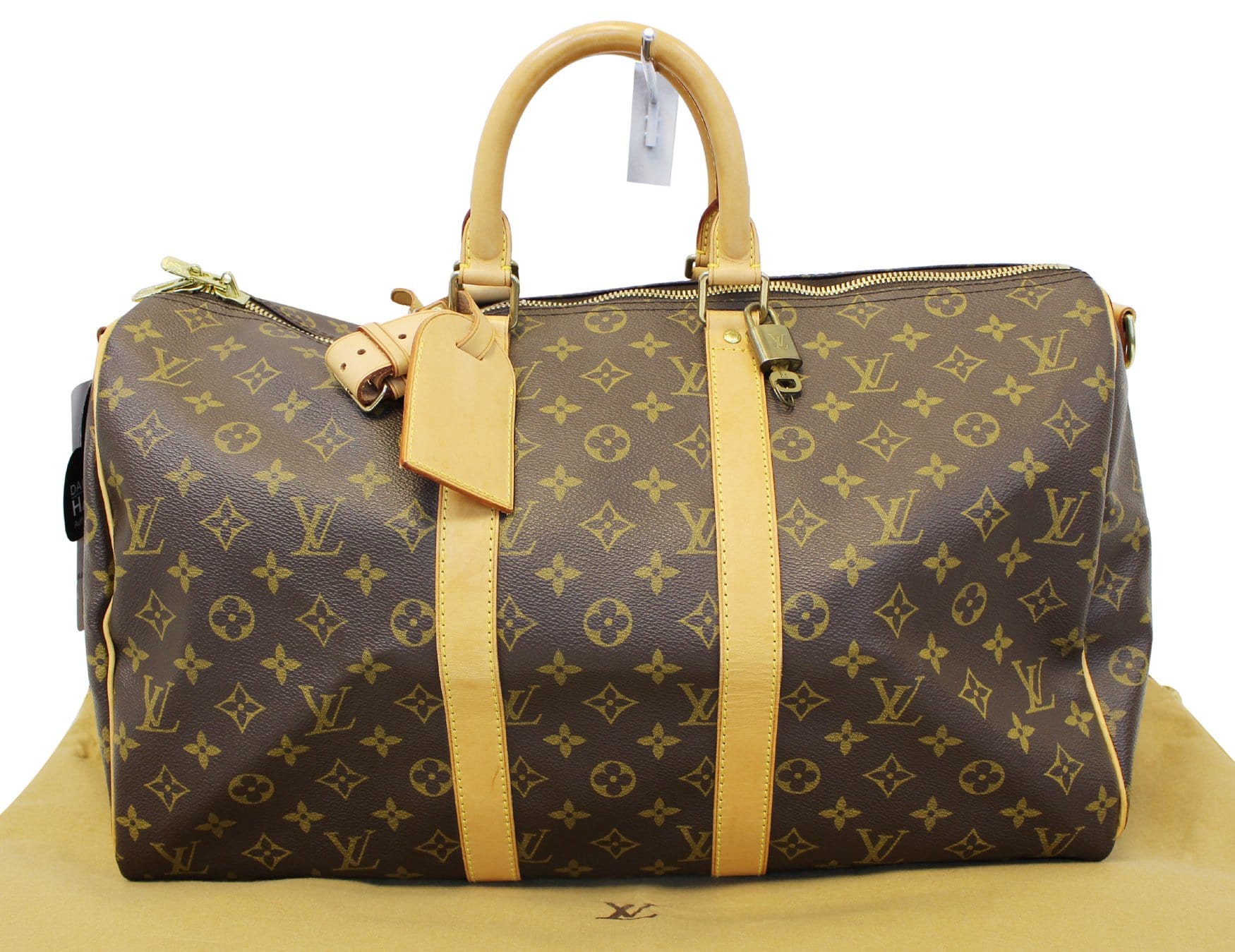 Louis Vuitton Monogram Keepall Bandouliere 45 Duffle with Strap 5LK0222 For  Sale at 1stDibs
