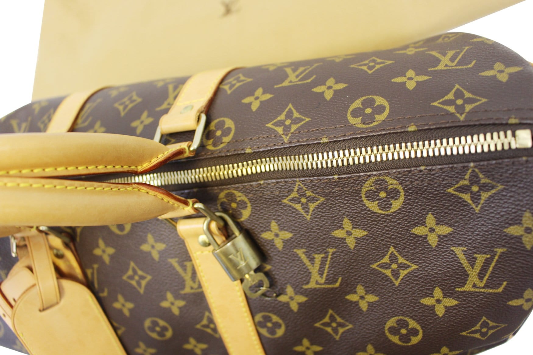 Louis Vuitton Monogram Keepall Bandouliere 45 Travel Hand Bag  2G060060n"