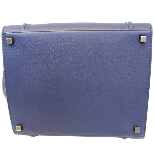CELINE Medium Phantom Luggage Navy Blue Leather Tote Bag