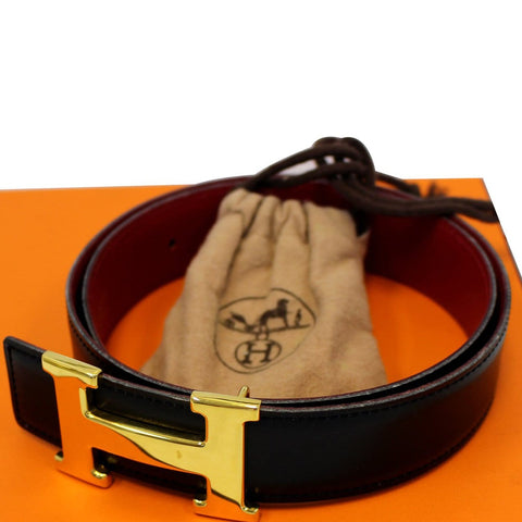 HERMES Constance Buckle H Reversible Belt Size 31.5