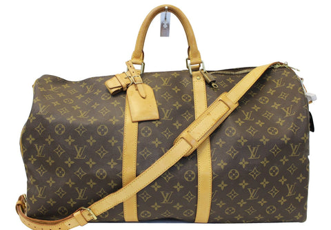LOUIS VUITTON Monogram Canvas Keepall Bandouliere 55 Bag