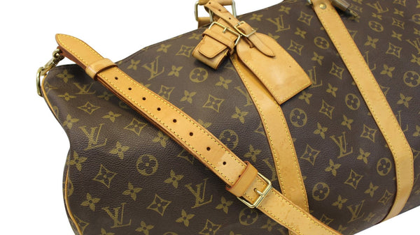 LOUIS VUITTON Monogram Canvas Keepall Bandouliere 55 Bag