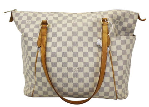 LOUIS VUITTON Damier Azur Totally GM Tote Shoulder Bag