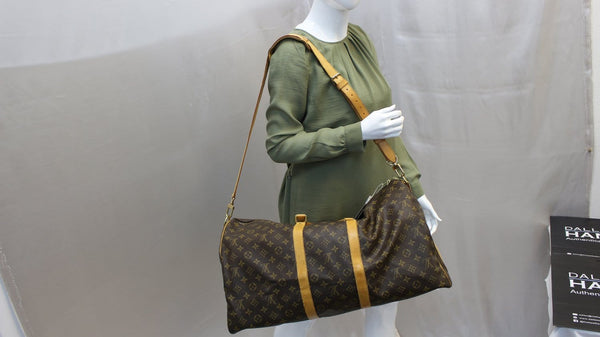 LOUIS VUITTON Monogram Canvas Keepall Bandouliere 55 Bag