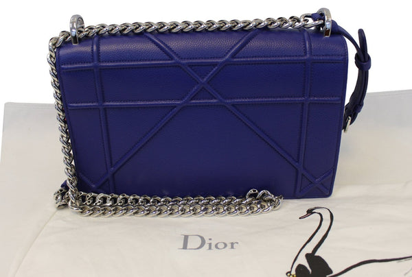CHRISTIAN DIOR Handbag - Blue Calfskin Leather Diorama Bag - online