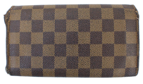 Louis Vuitton Bag Damier Ebene Sarah Canvas Wallet  - back view