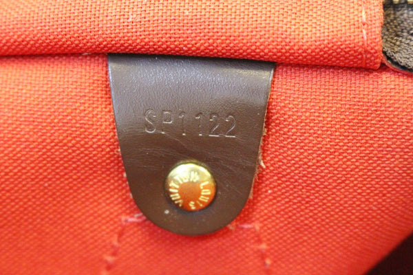 LOUIS VUITTON Damier Ebene Speedy 35 Satchel Bag