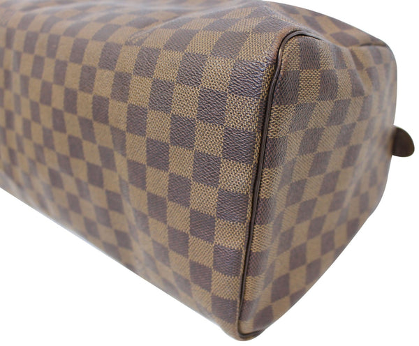 LOUIS VUITTON Damier Ebene Speedy 35 Satchel Bag