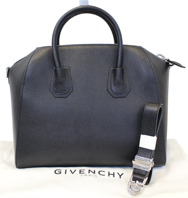 GIVENCHY Black Leather Antigona Shoulder Bag