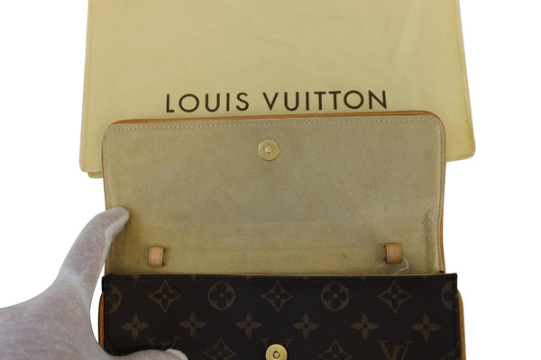 LOUIS VUITTON Pochette Twin GM Monogram Canvas Shoulder Bag