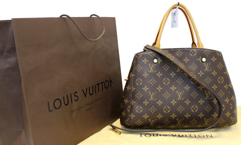 LOUIS VUITTON Monogram Canvas Montaigne MM Shoulder Bag