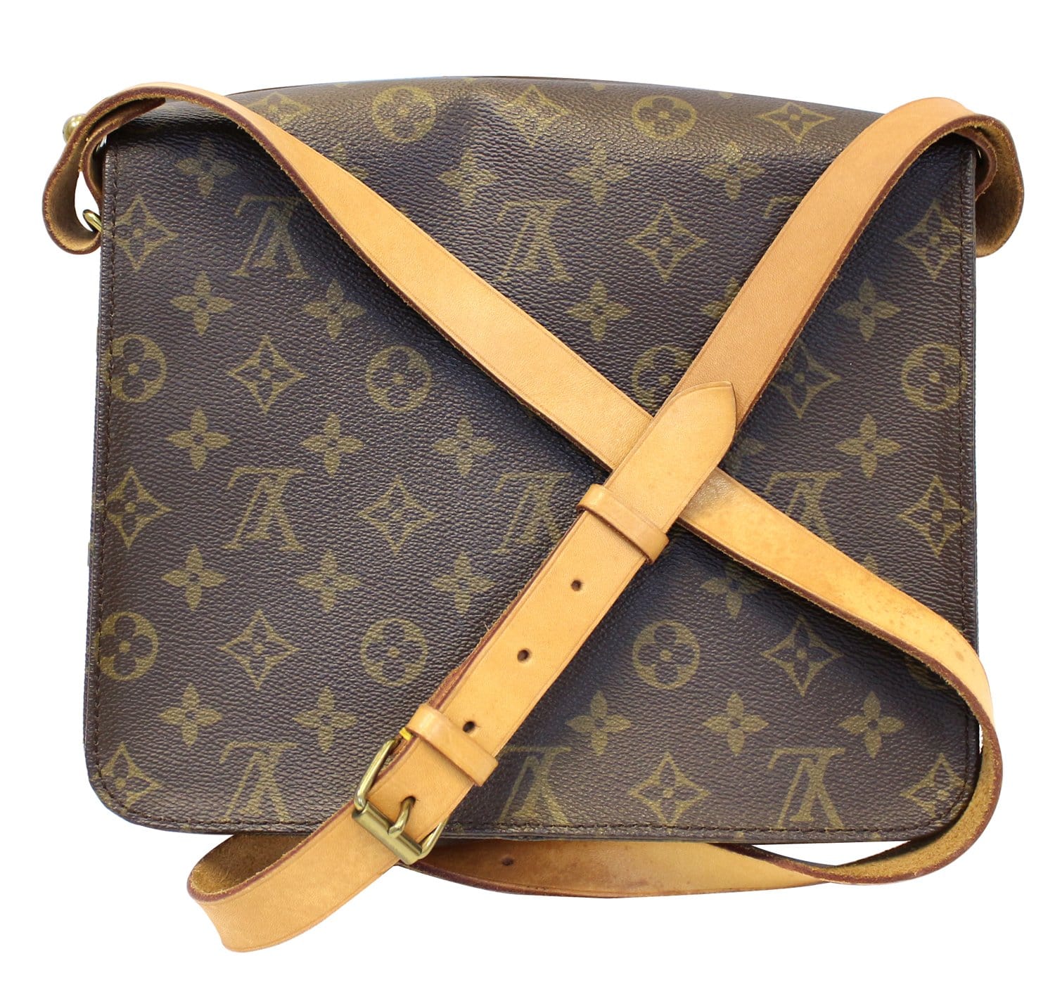 Louis Vuitton, Bags, Louis Vuitton Vintage Monogram Canvas Cartouchiere Gm  Shoulder Crossbody Bag