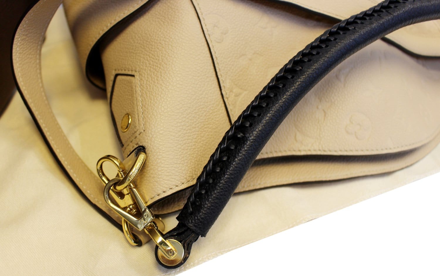 Louis Vuitton Dune Empriente Leather Bagatelle Bag Louis Vuitton