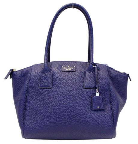 KATE SPADE Pebbled Leather Blue Shoulder Bag