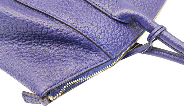 KATE SPADE Pebbled Leather Blue Shoulder Bag