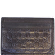 Gucci Card Case Leather Embossed Dark Brown Guccissima