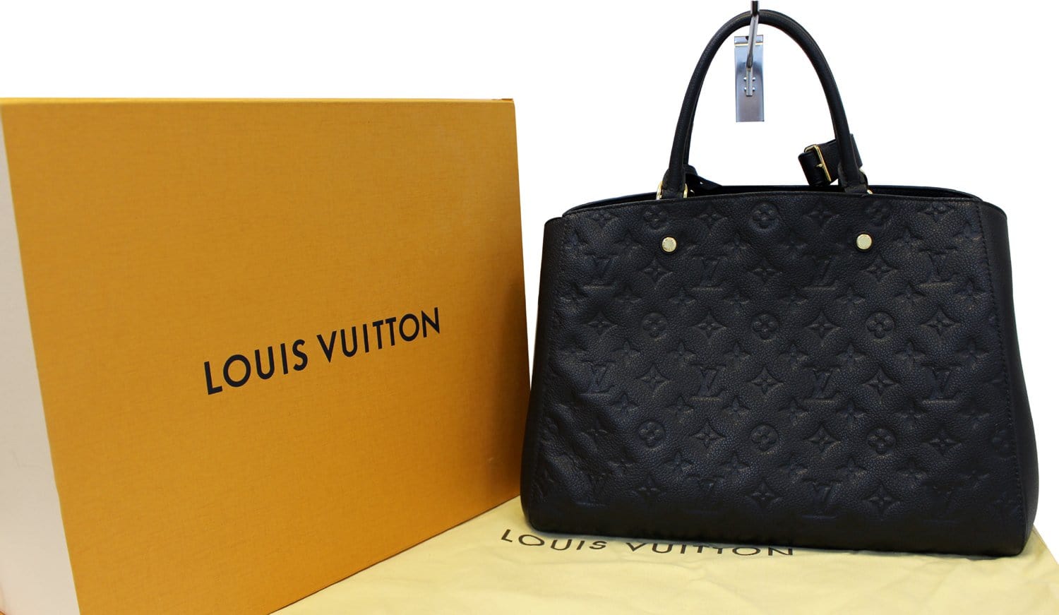 Louis Vuitton Black Monogram Empreinte On The Go GM Tote