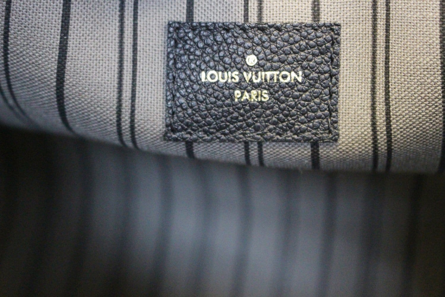 Comme des Garçons x Louis Vuitton Black Monogram Empreinte Bag