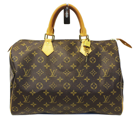 LOUIS VUITTON Monogram Canvas Speedy 35 Satchel Bag
