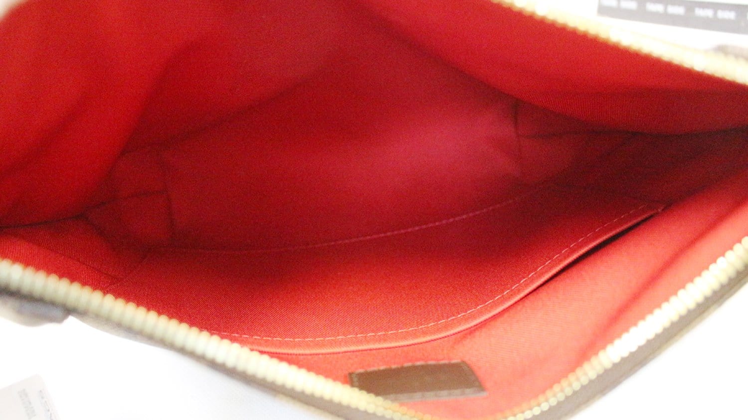 Louis Vuitton Damier Ebene/Red South Bank Besace Crossbody Bag