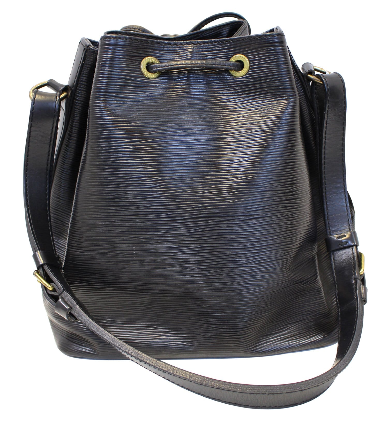 Louis Vuitton Epi Petit Noe M59012 Black Leather Pony-style calfskin  ref.1007305 - Joli Closet