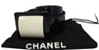 CHANEL Black Patent Leather Wide Belt Size 40
