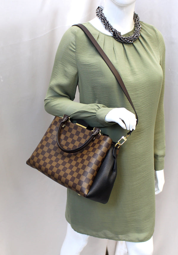 LOUIS VUITTON Damier Ebene Brittany Shoulder Bag