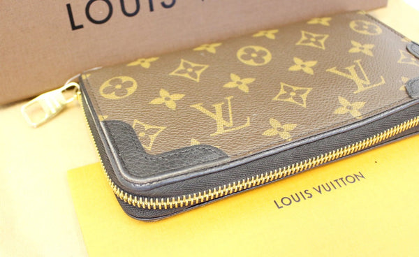 LOUIS VUITTON Monogram Canvas Zippy Retiro Wallet Noir Black