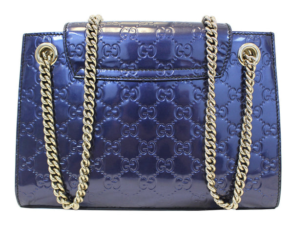 GUCCI Emily Medium Guccissima Leather Chain Shoulder Bag 369621