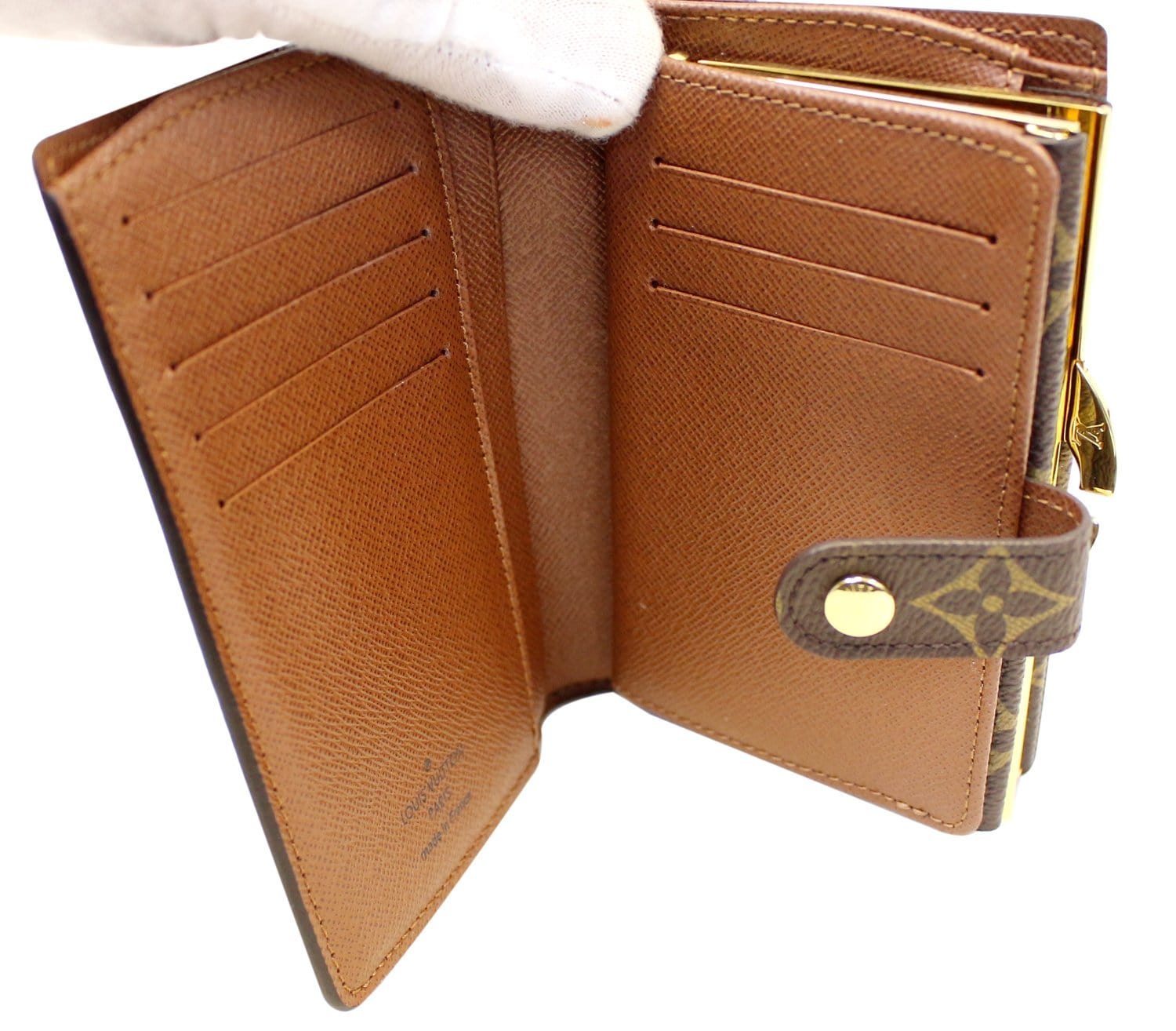 LOUIS VUITTON Monogram Gamaguchi french purse Wallet T61218 LV Auth 37450