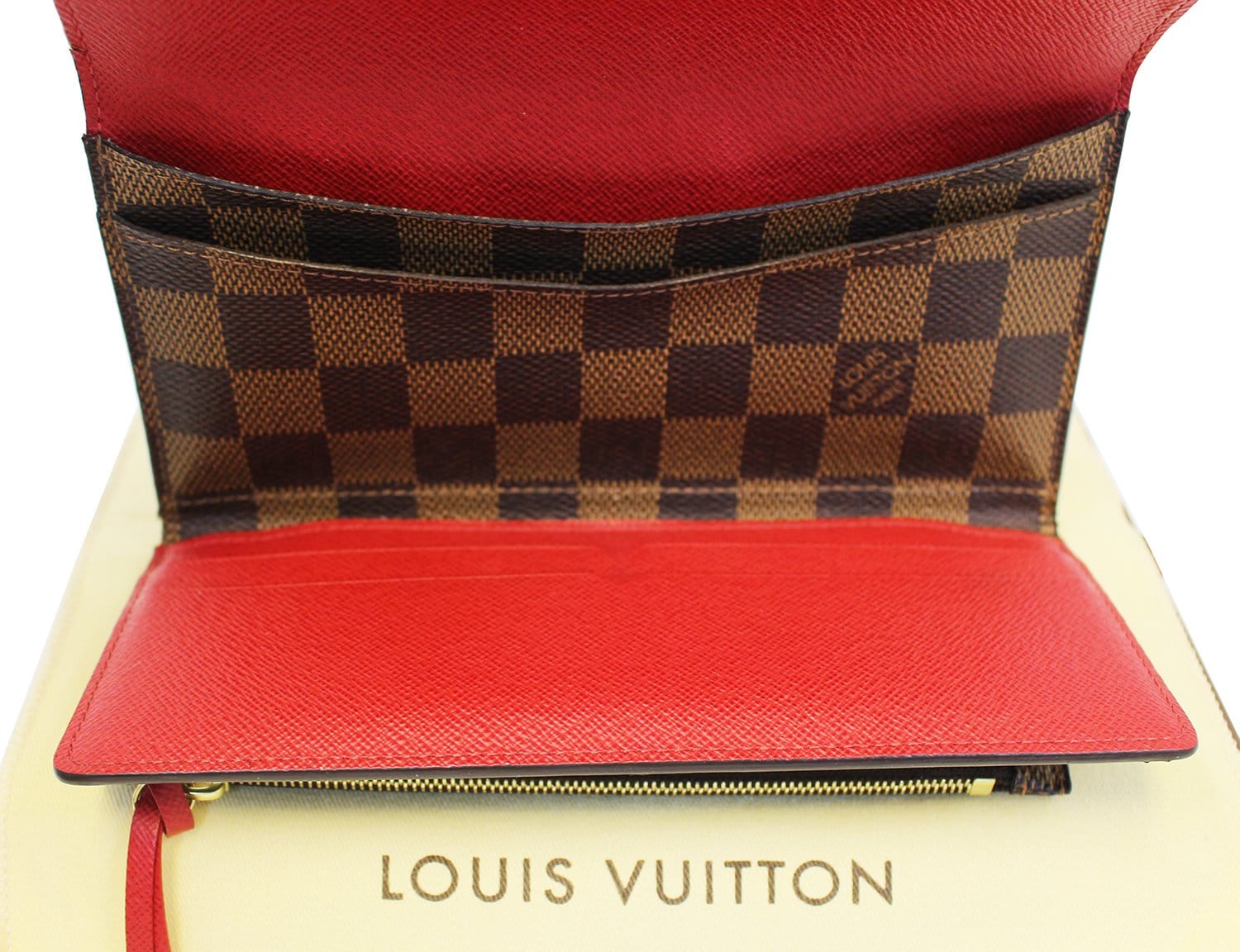 Louis Vuitton Black Damier Red Wallet Wallet for Sale in Queens, NY -  OfferUp