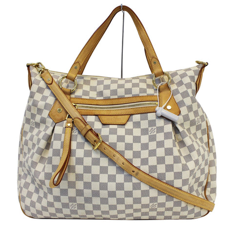 LOUIS VUITTON Evora GM Damier Azur  Tote Shoulder Bag E3223