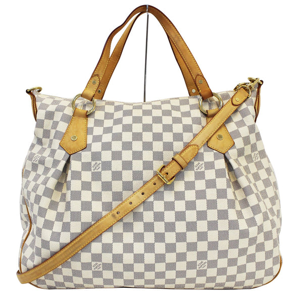 LOUIS VUITTON Evora GM Damier Azur  Tote Shoulder Bag E3223