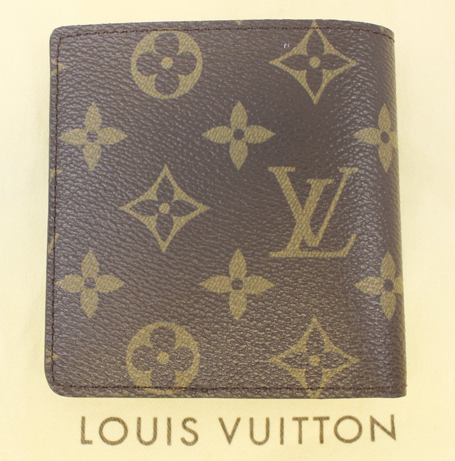 LOUIS VUITTON brown Monogram Canvas Credit Card Holder Wallet at