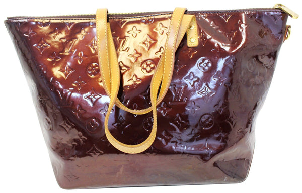 LOUIS VUITTON Violette Vernis Leather Bellevue GM Shoulder Bag