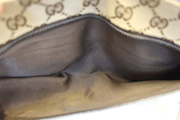 Gucci GG Monogram Waist Bum Bag Brown - interior