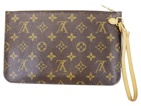 LOUIS VUITTON Pre Owned  Pochette Wristlet Fuchsia Monogram Neverfull MM