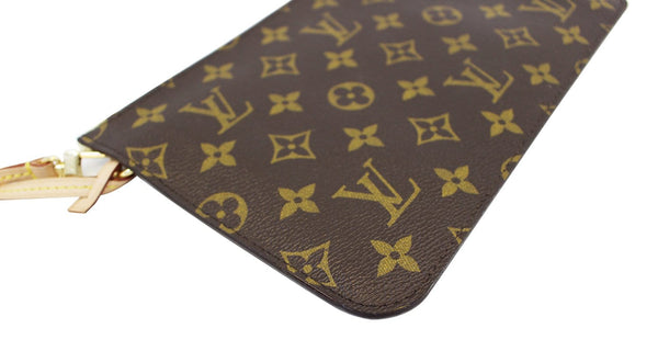 LOUIS VUITTON Monogram Neverfull MM Pochette Wristlet Clutch