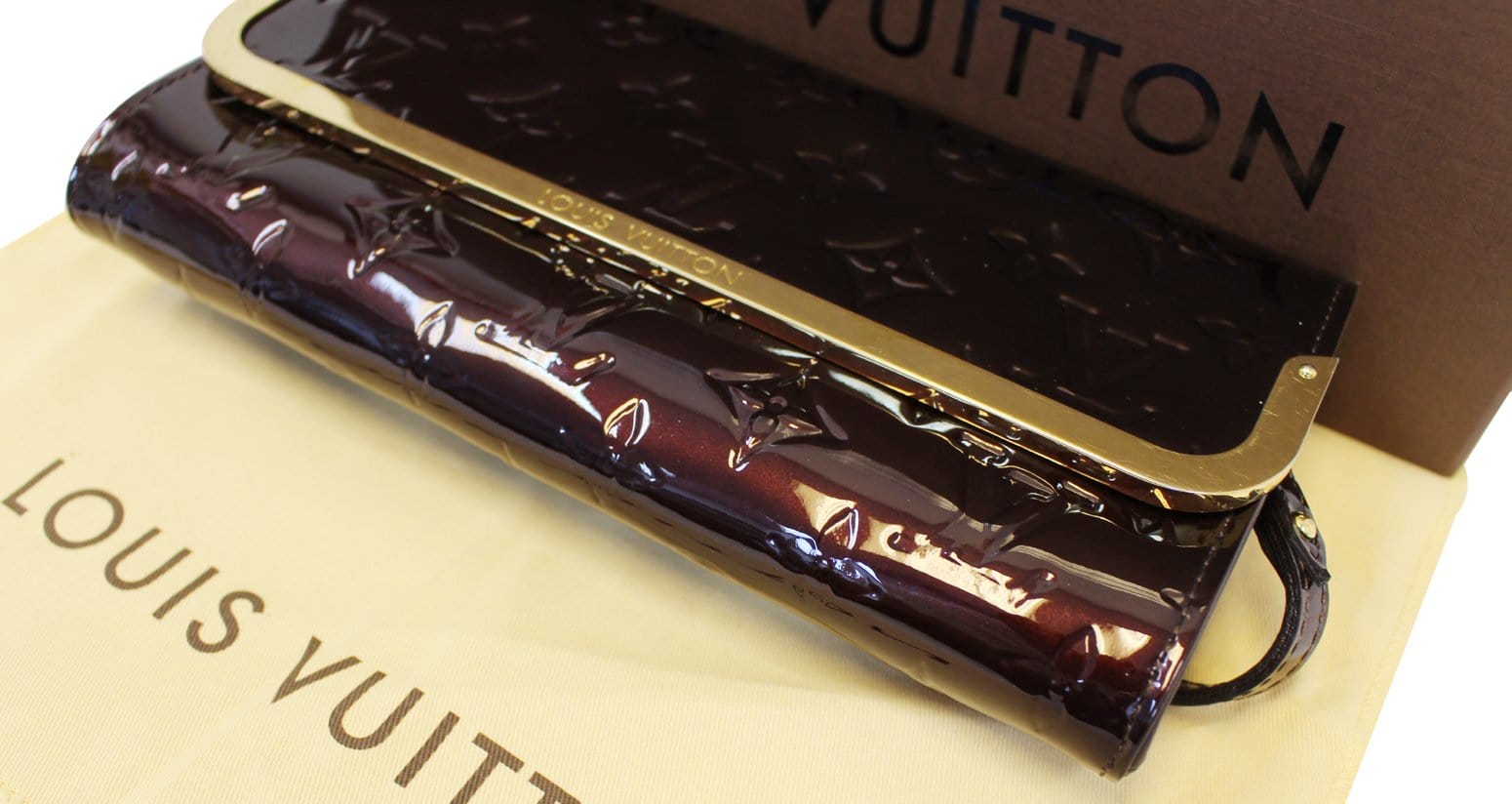 Louis Vuitton - Rossmore MM Monogram Vernis Leather Amarante
