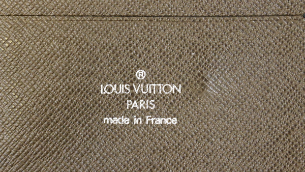 Louis Vuitton Atoll Organizer Taiga Wallet - lv logo