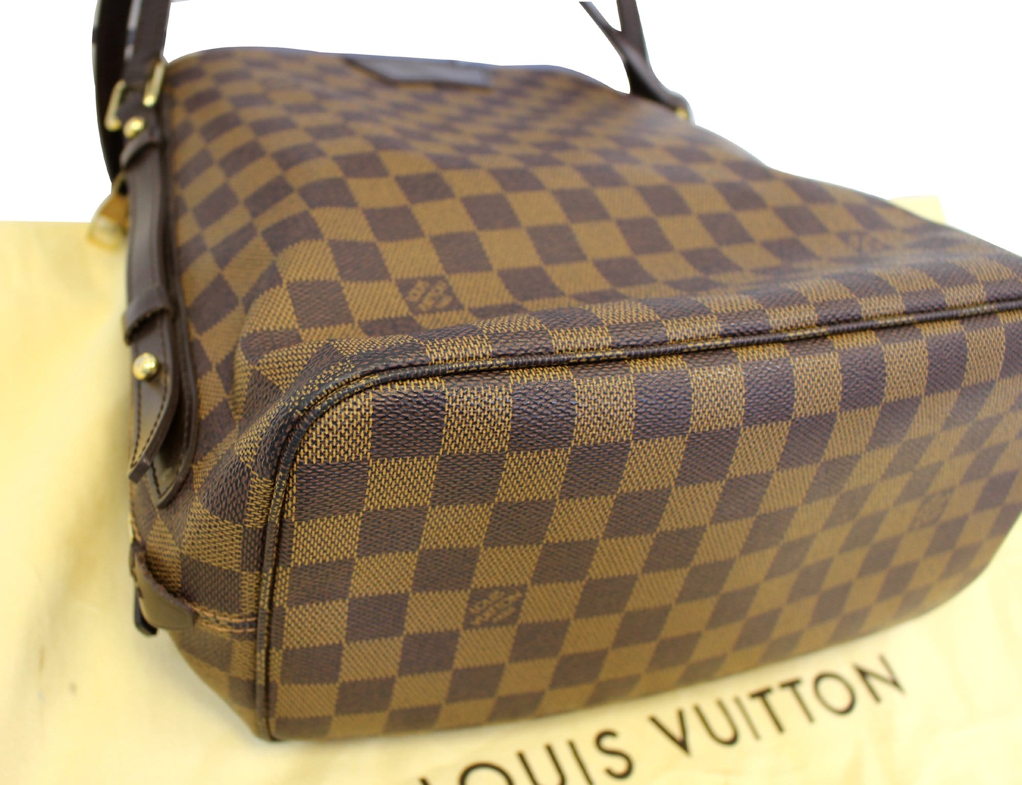 Louis Vuitton Cabas Rivington Damier Ebene Coated Canvas Top Handle Bag on  SALE