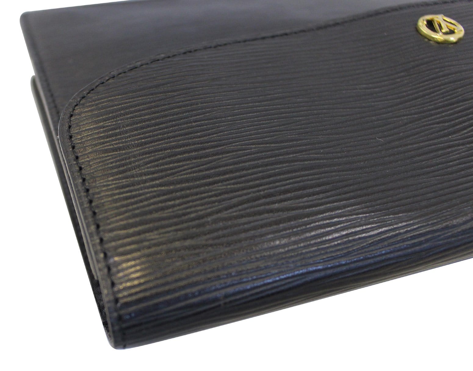 Pochette Montaigne Epi Leather Cassis in 2023
