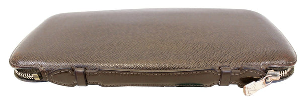 Louis Vuitton Atoll Organizer Taiga Wallet Brown bottom view