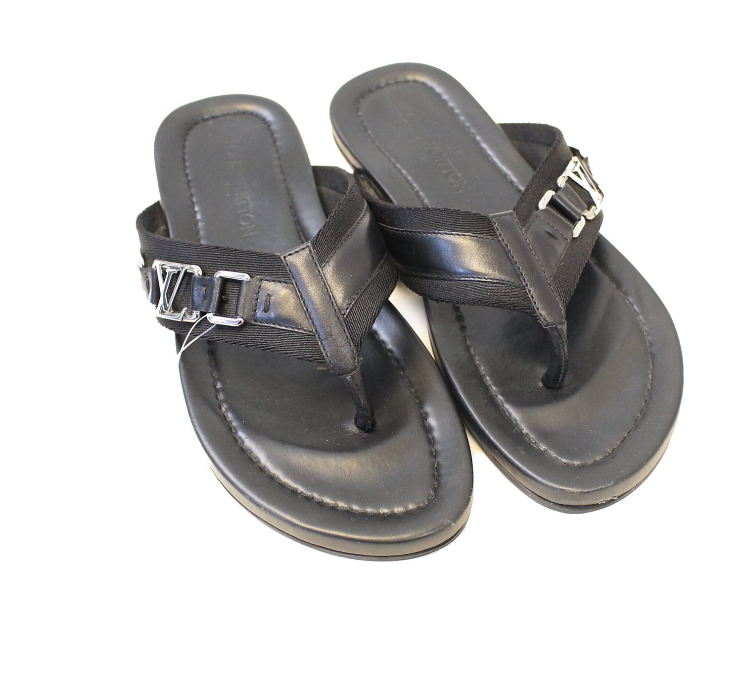 Louis Vuitton Monogram Sneakers and Louis Vuitton Black Thong Sandals - A  World Of Goods For You, LLC