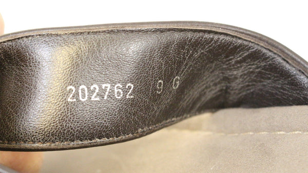 Gucci GG Supreme Men's Leather Flip Flops sandals Size 9 G 202762