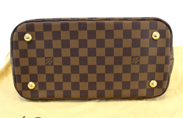 Louis Vuitton Belmont Damier Ebene Shoulder Handbag- bottom view
