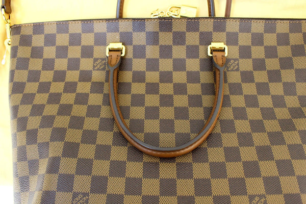 Louis Vuitton Belmont Damier Ebene Shoulder Handbag - leather